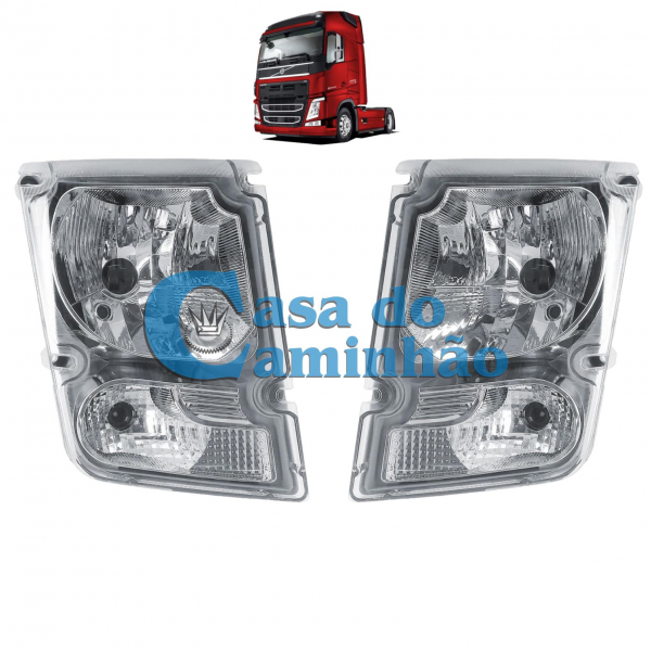 PAR FAROL DIANTEIRO VOLVO VM 2014/...