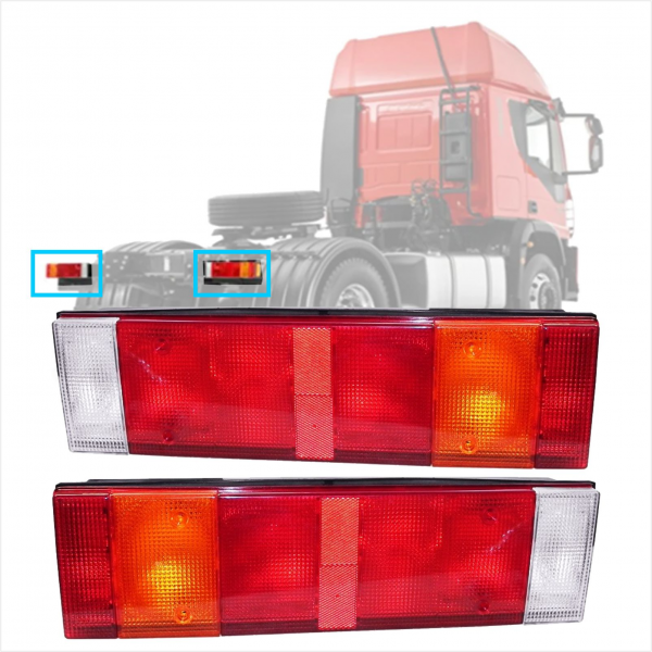 PAR LANTERNAS TRASEIRAS IVECO TECTOR