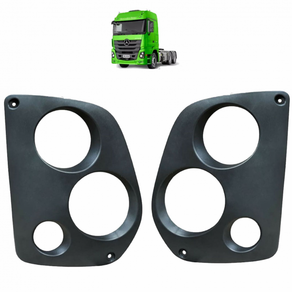 PAR MOLDURA ARO DO FAROL MERCEDES ACTROS 2646