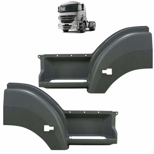 PAR ESTRIBO COM PARALAMA MBB AXOR TETO ALTO