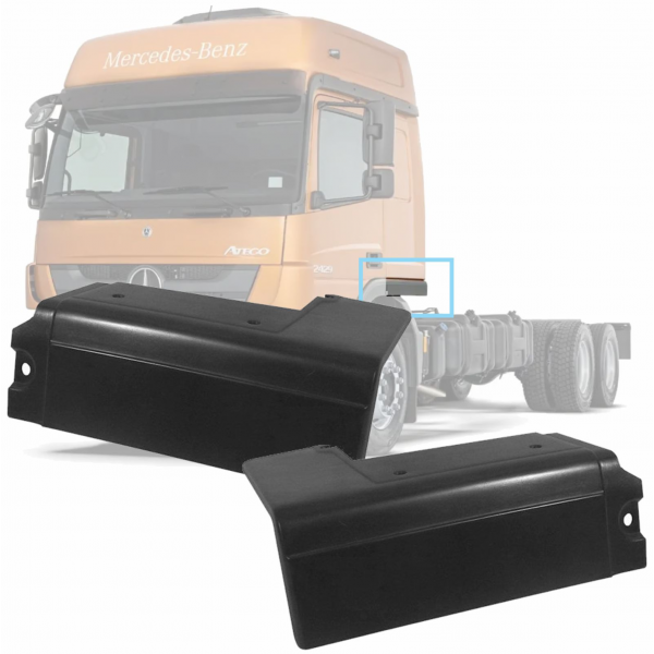 PAR ACABAMENTO DO PARALAMA MBB ATEGO CABINE 1315