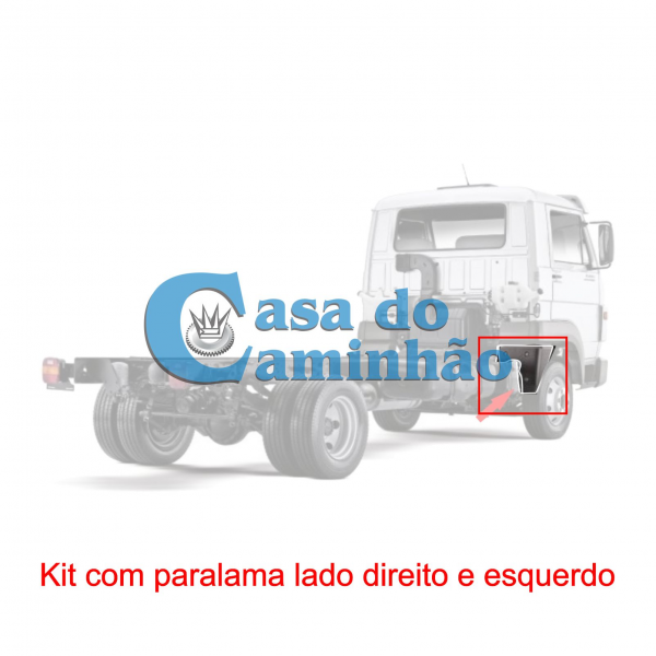 PAR PARALAMA TRASEIRO CABINE VW DELIVERY