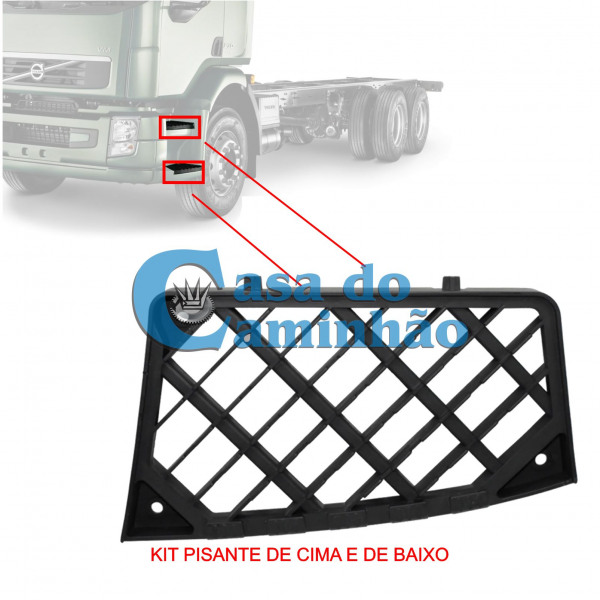 PAR PISANTE DO ESTRIBO VOLVO VM