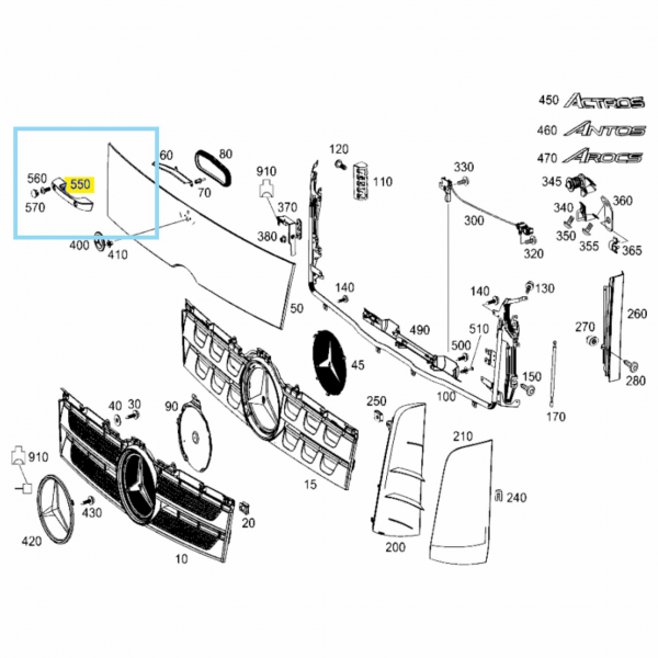 JOGO ALÇAS DO CAPO MBB NEW ACTROS 2548