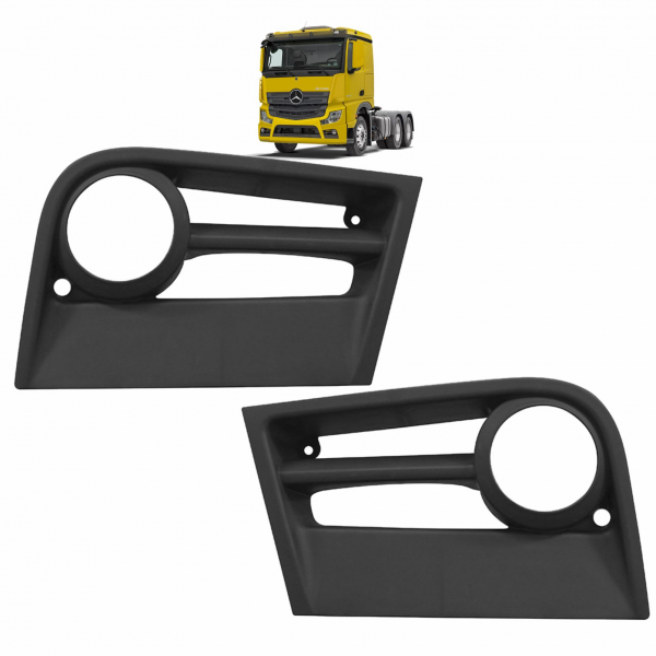 PAR MOLDURA FAROL AUXILIAR MBB NEW ACTROS 2548