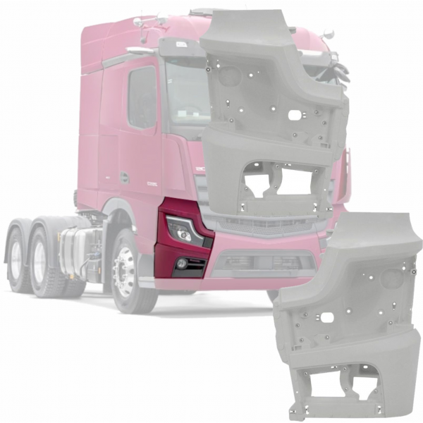 PAR DE PONTAS DO PARACHOQUE MBB NEW ACTROS 2020