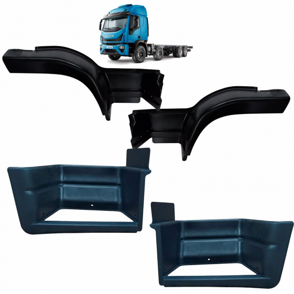 JOGO ESTRIBOS INFERIOR E SUPERIOR COMP IVECO TECTO...