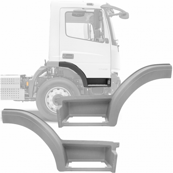 KIT ESTRIBO COM PARALAMA MBB ATEGO TRAÇADO