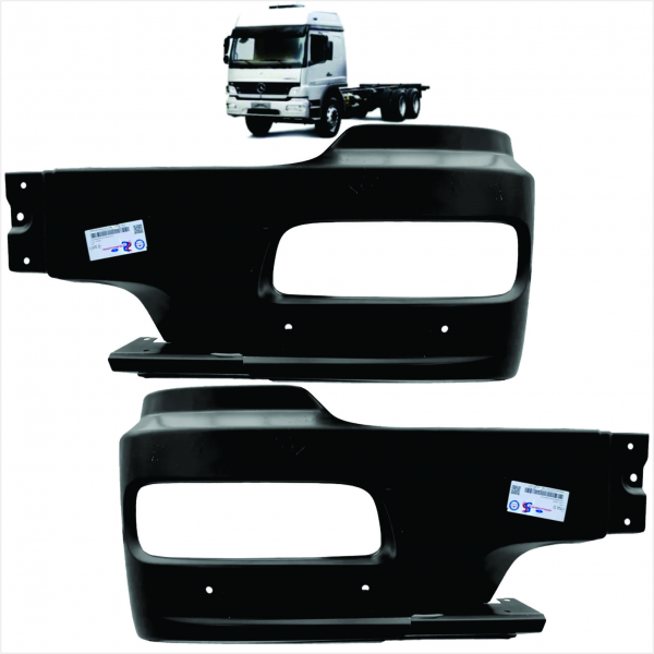 PAR PONTAS LATA DO PARACHOQUE MBB ATEGO 1728