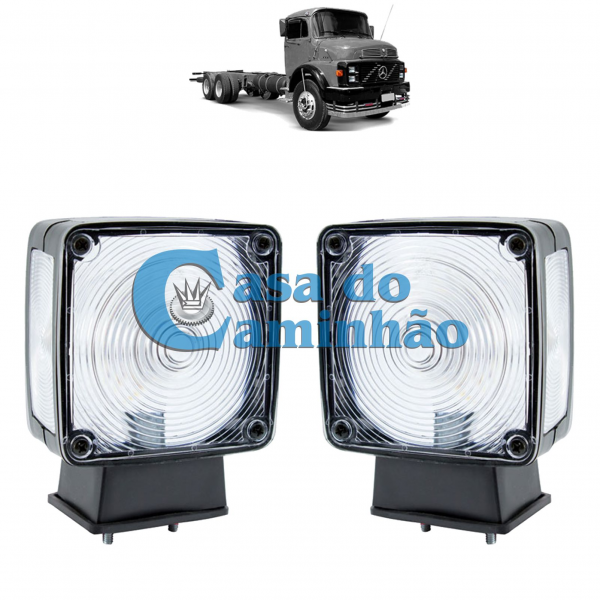 PAR LANTERNA DO PISCA DIANTEIRO CRISTAL MBB CARA P...