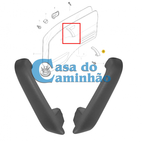 PAR PUXADOR INTERNO PORTA WORKER 13170