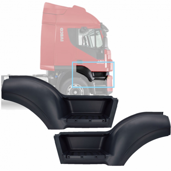 PAR PARALAMA COM ESTRIBO SUPERIOR IVECO STRALIS