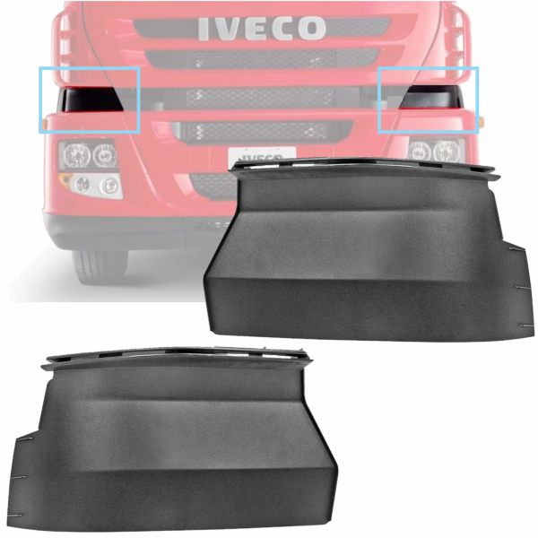 PAR ACABAMENTO MOLDURA LATERAL STRALIS