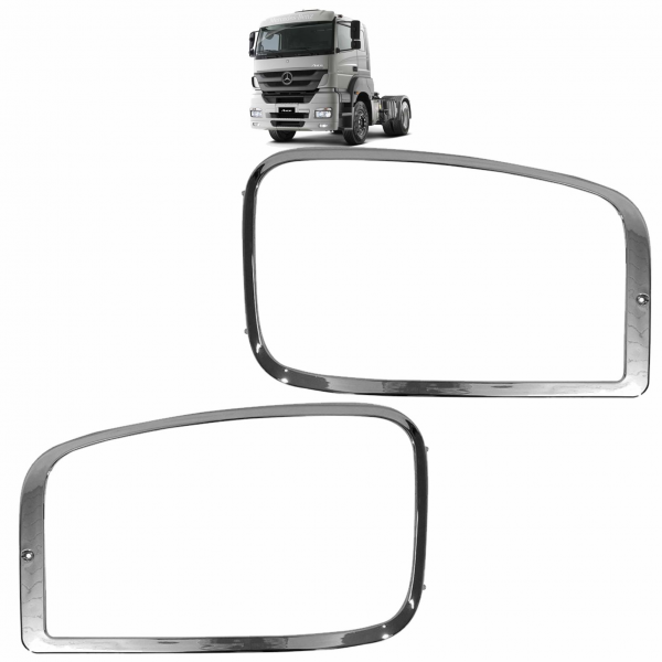 PAR DE ARO CROMADO DO FAROL MB AXOR