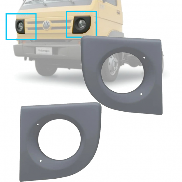 PAR DE MOLDURA DO FAROL VW DELIVERY 8.150