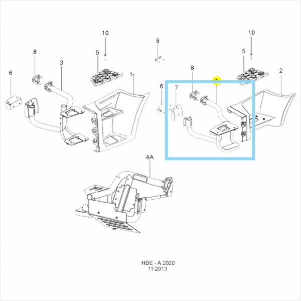 PAR SAIA DA CABINE IVECO STRALIS
