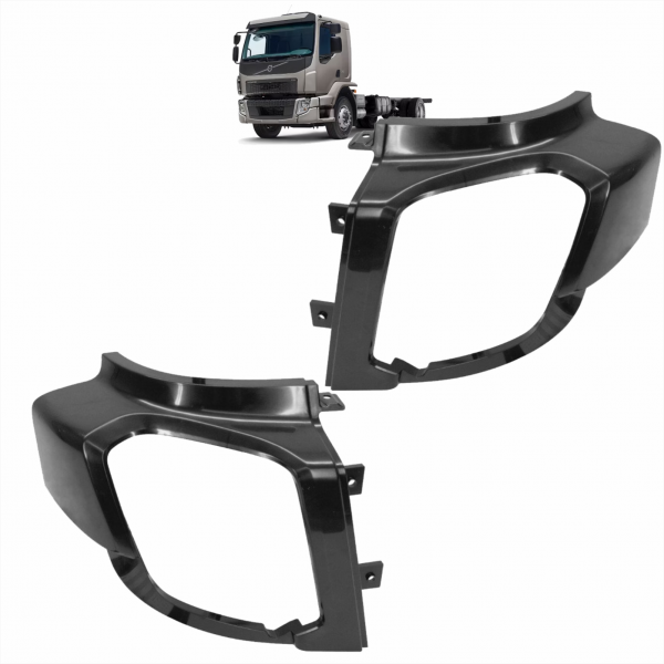 PAR MOLDURA FAROL VOLVO VM