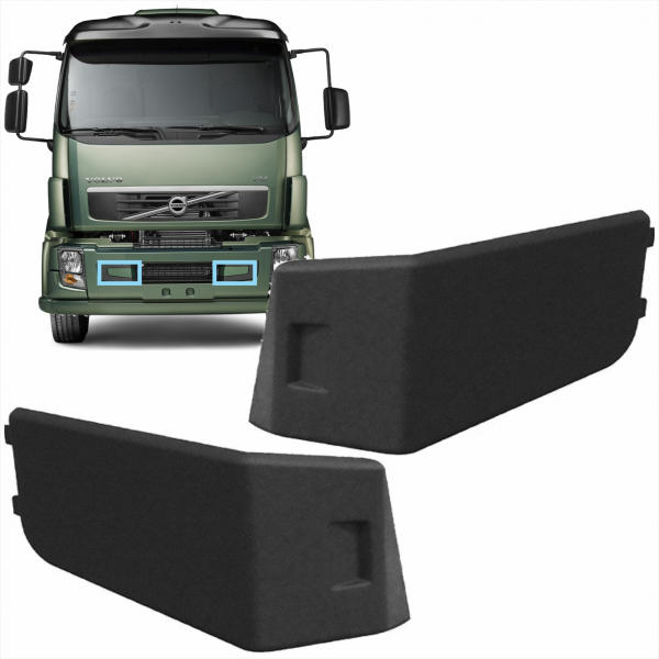 PAR TAMPA PARA-CHOQUE VOLVO VM