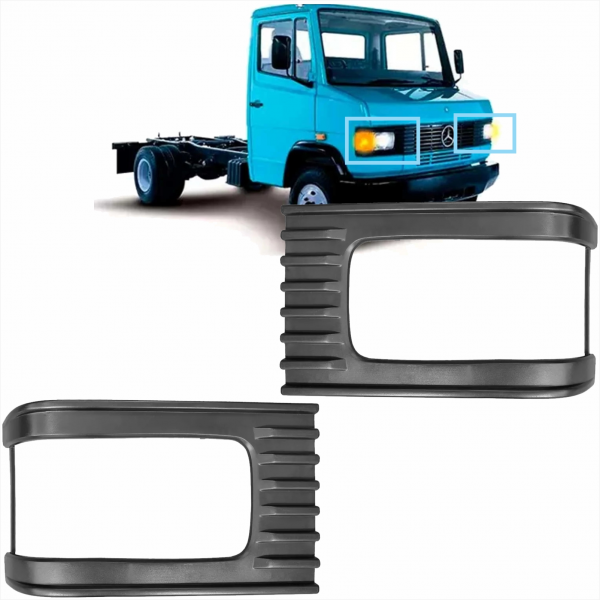 PAR MOLDURA FAROL MERCEDES ALMAC