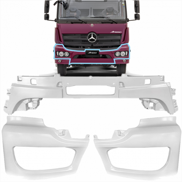 KIT COMPLETO P/CHOQUE MB ATEGO