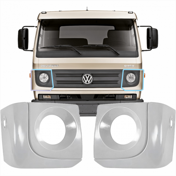 PAR MOLDURA DO FAROL VW DELIVERY