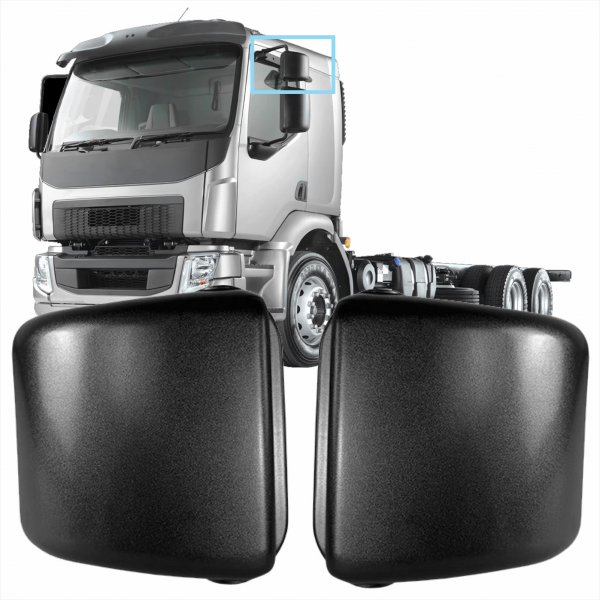 PAR CAPA RETROVISOR AUXILIAR VOLVO VM