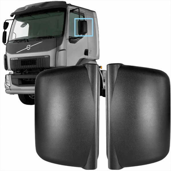 PAR CAPA RETROVISOR PRINCIPAL VOLVO VM