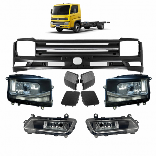 KIT PARACHOQUE COMPLETO COM FAROIS VW NOVO DELIVERY