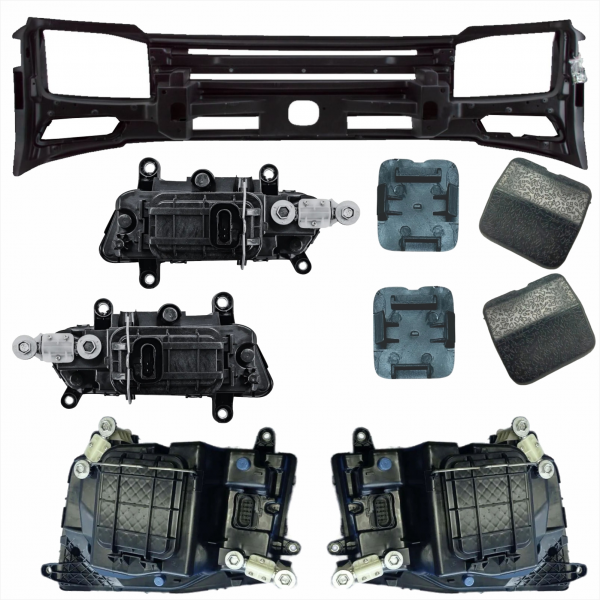 KIT PARACHOQUE COMPLETO COM FAROIS VW NOVO DELIVERY