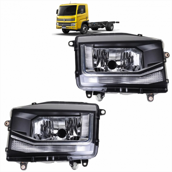 PAR FAROL DIANTEIRO VW NOVO DELIVERY 2012/...