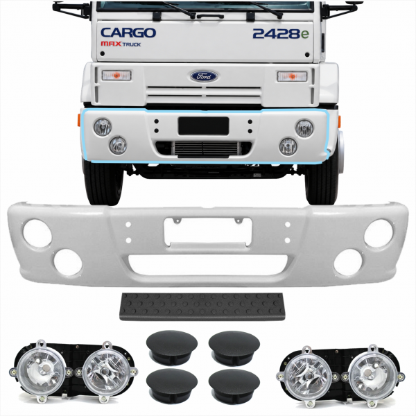 KIT PARACHOQUE COM FAROIS CARGO 2000 A 2012